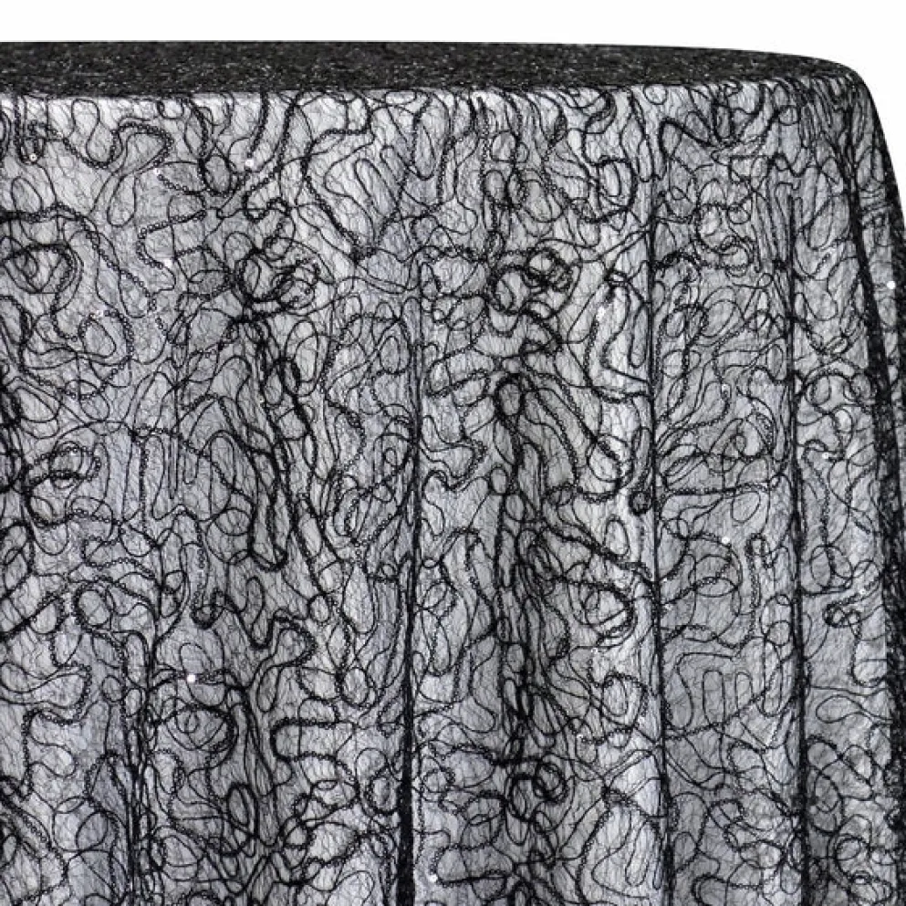 Bedazzle Table Linen in Black