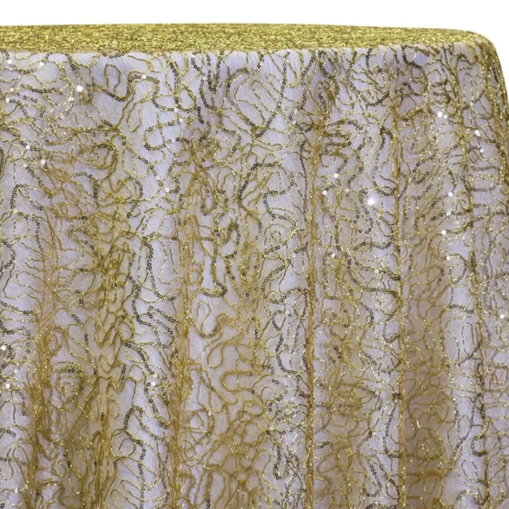 Bedazzle Table Linen in Gold 18k