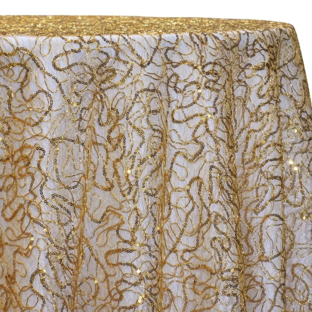 Bedazzle Table Linen in Gold 24k