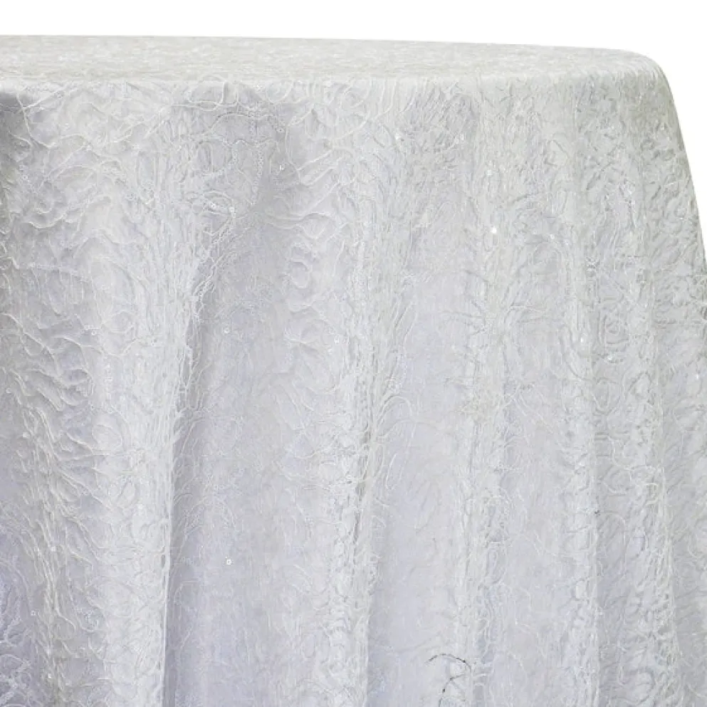 Bedazzle Table Linen in White