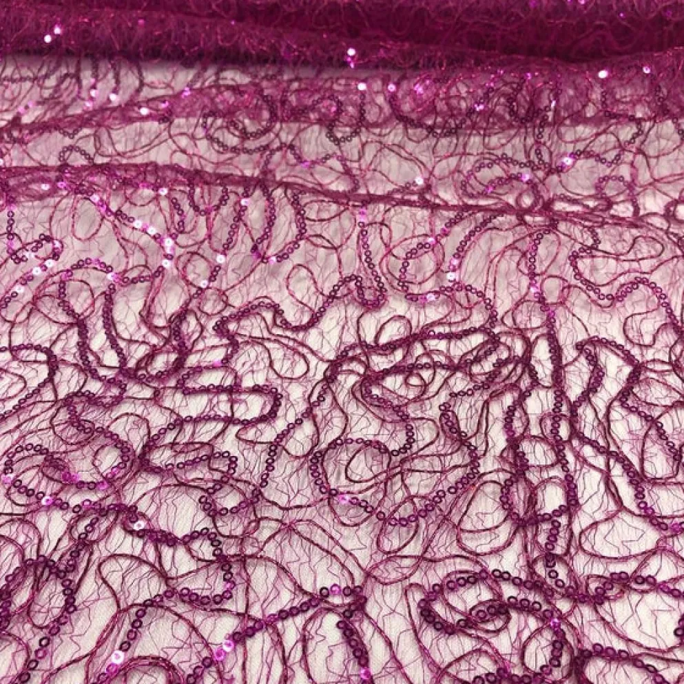 Bedazzle (w/ Poly Lining) Table Napkin in Fuchsia