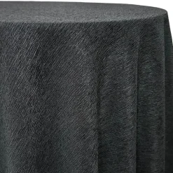 Bella Crepe Table Linen in Black