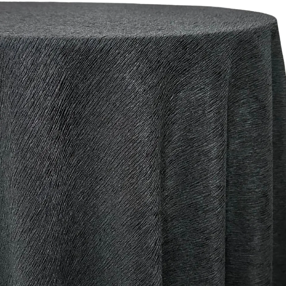 Bella Crepe Table Linen in Black