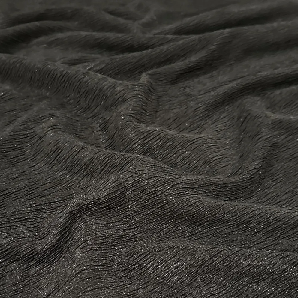 Bella Crepe Table Linen in Black