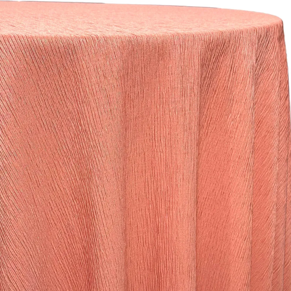 Bella Crepe Table Linen in Coral