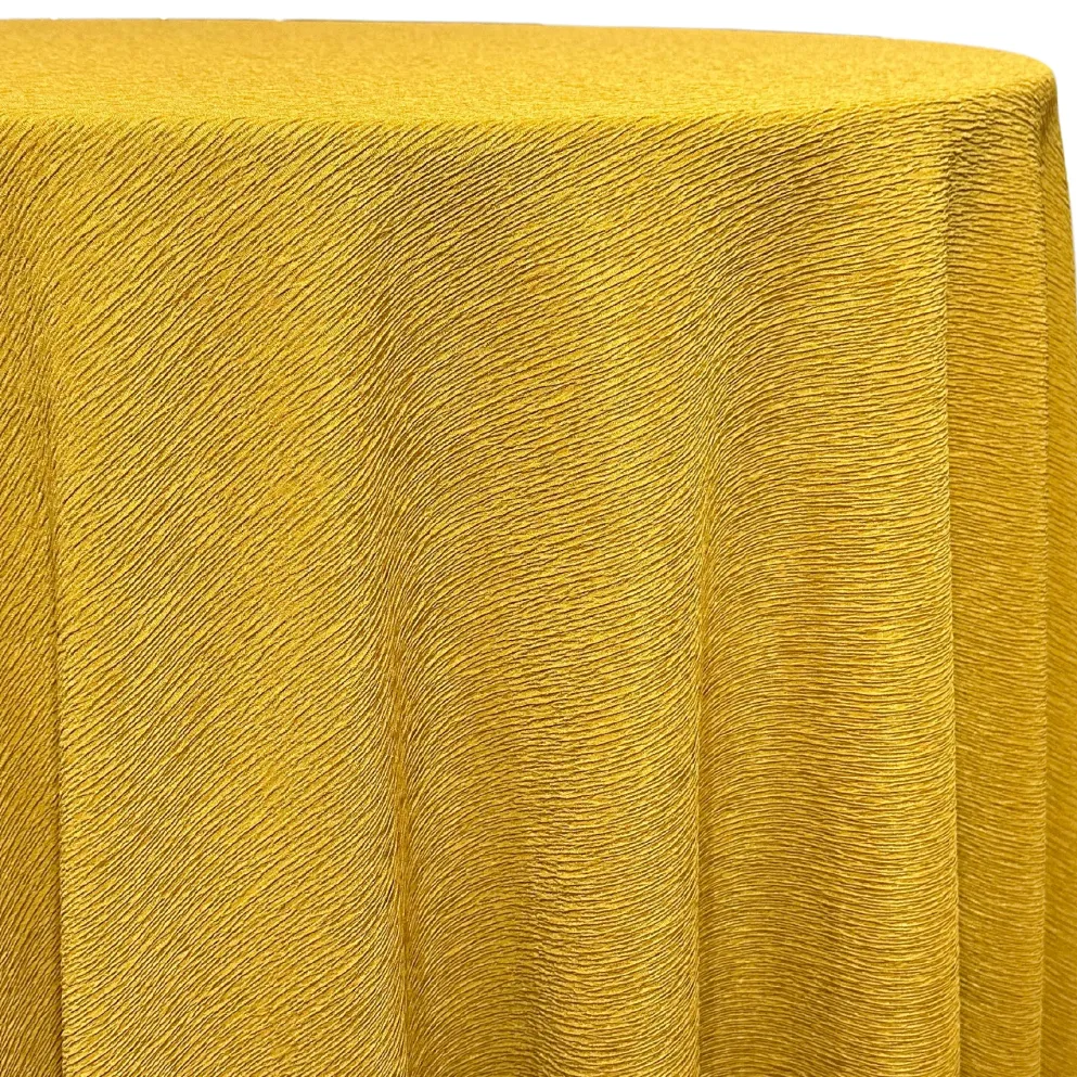 Bella Crepe Table Linen in Gold