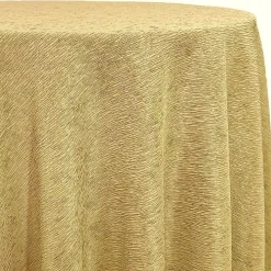 Bella Crepe Table Linen in Lt Gold