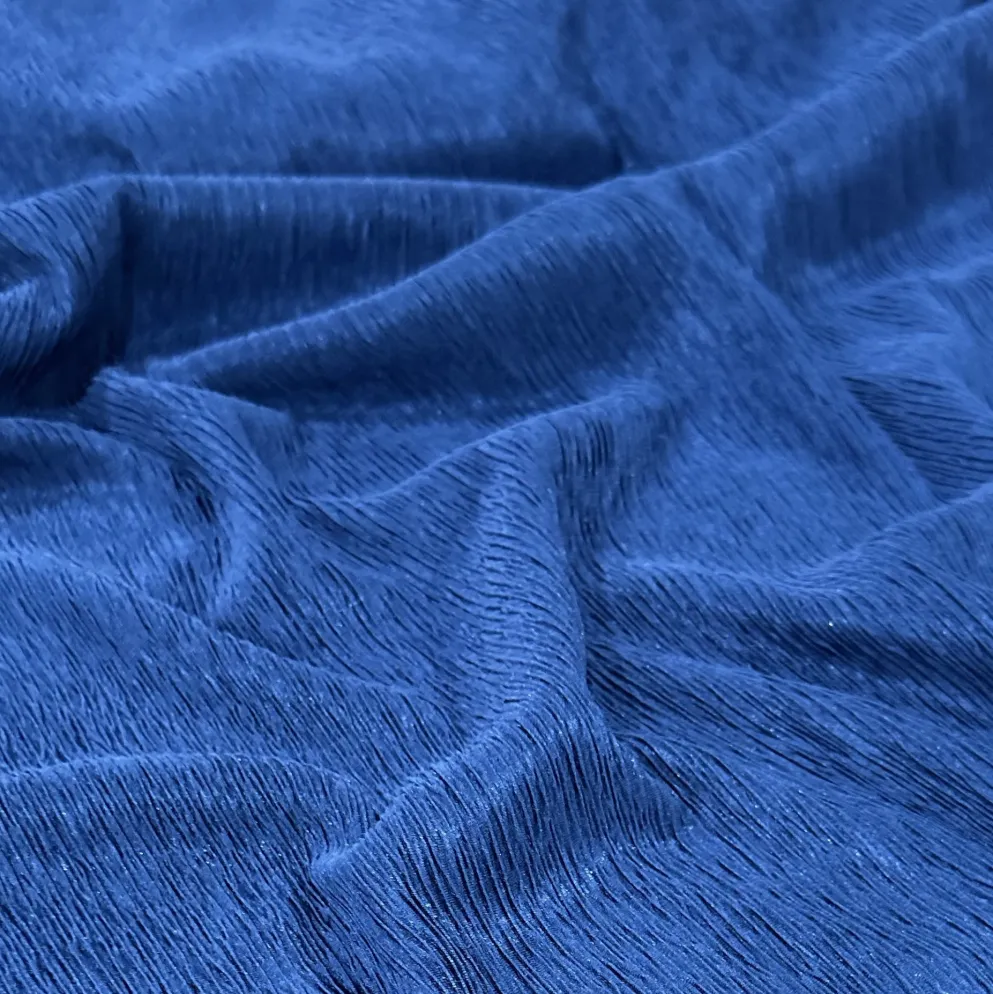 Bella Crepe Table Linen in Royal