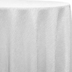 Bella Crepe Table Linen in White