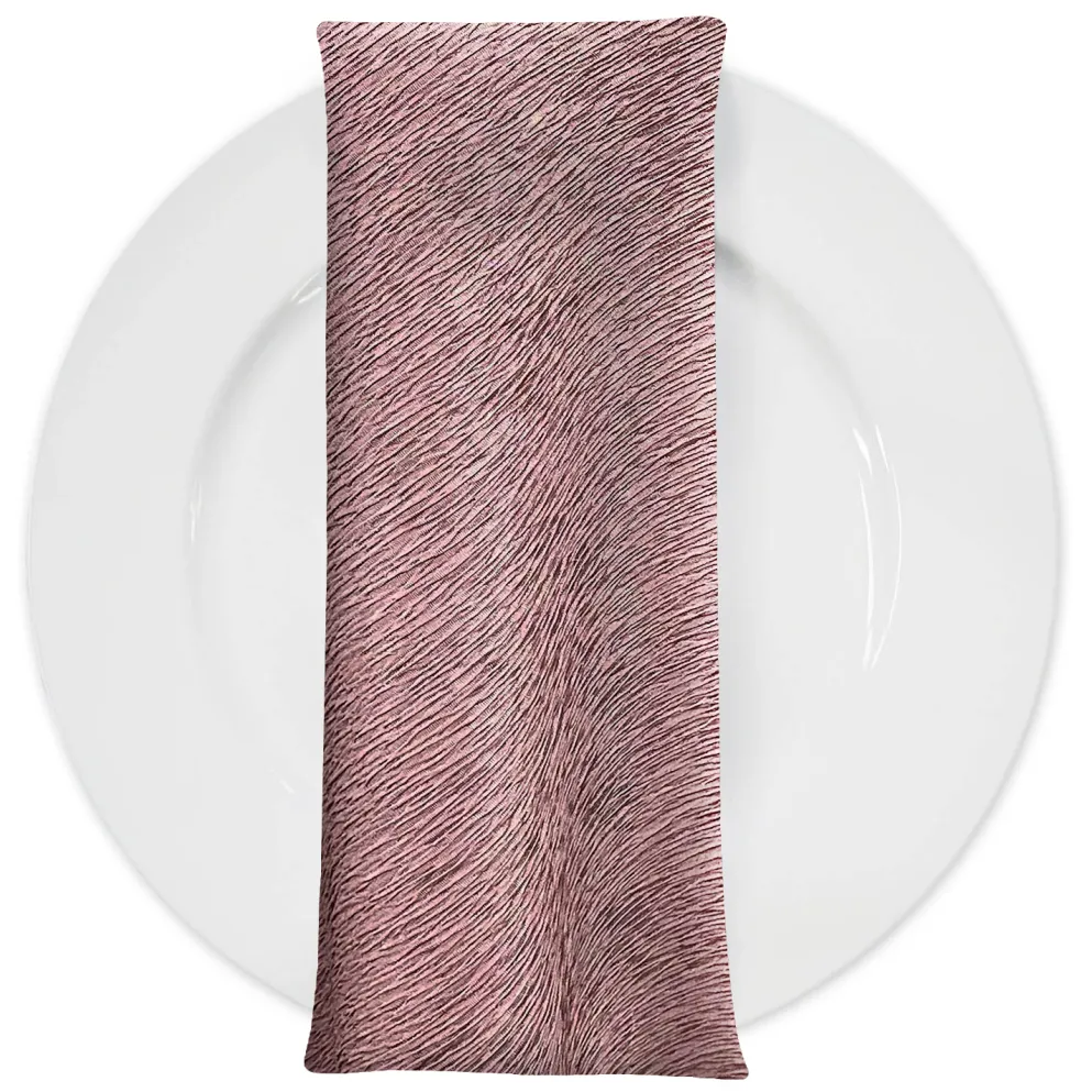 Bella Crepe Table Napkin in Mauve