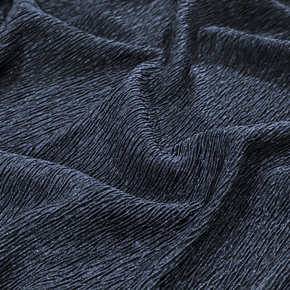 Bella Crepe Table Napkin in Navy