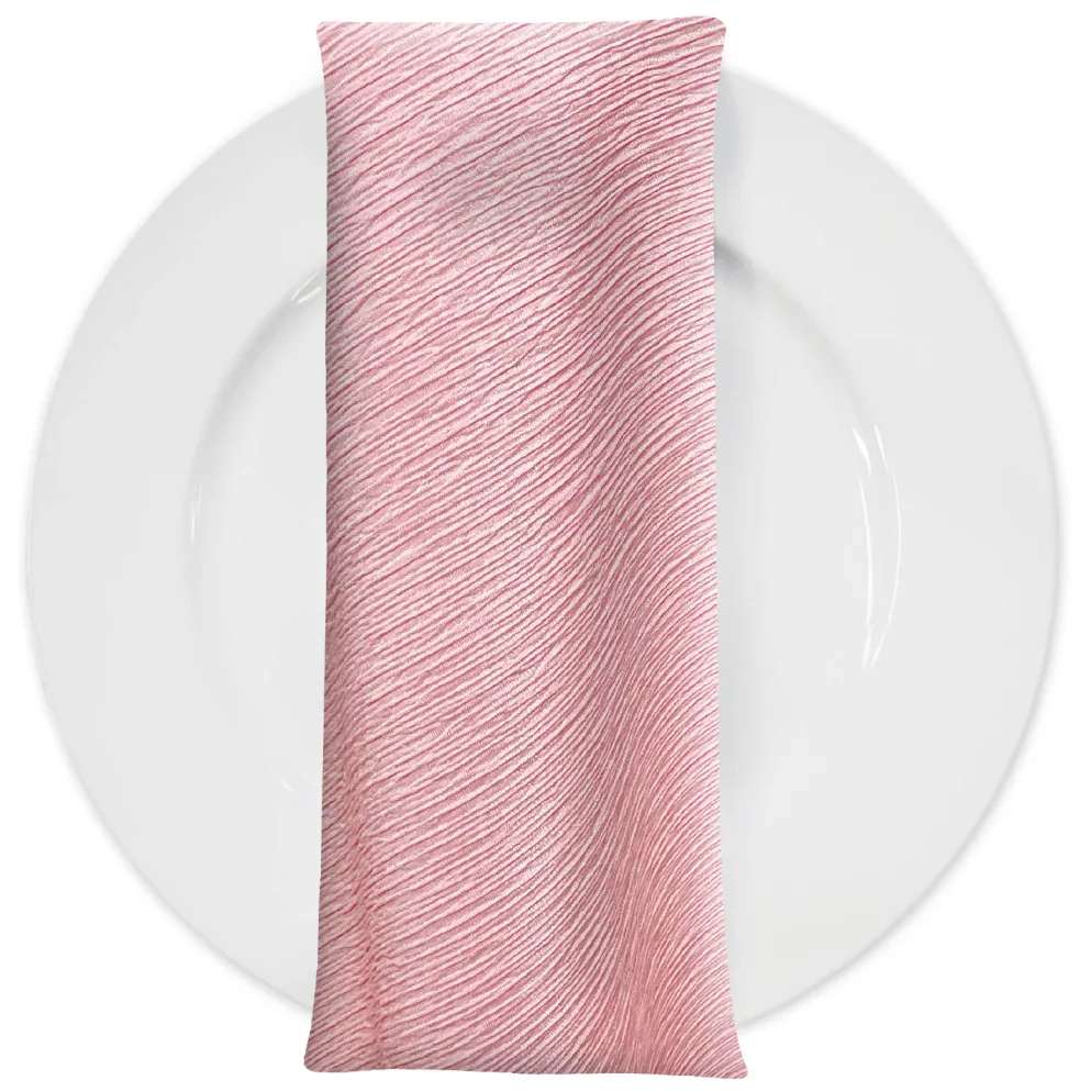 Bella Crepe Table Napkin in Pink