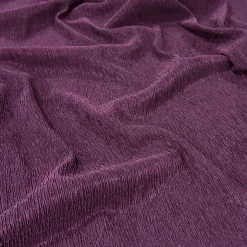 Bella Crepe Table Runner in Eggplant