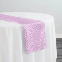Bella Crepe Table Runner in Lavender