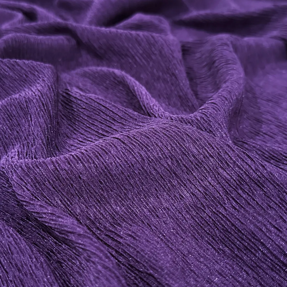 Bella Crepe Table Runner in Purple