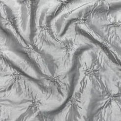 Belly Button (Pinwheel) Table Linen in Silver