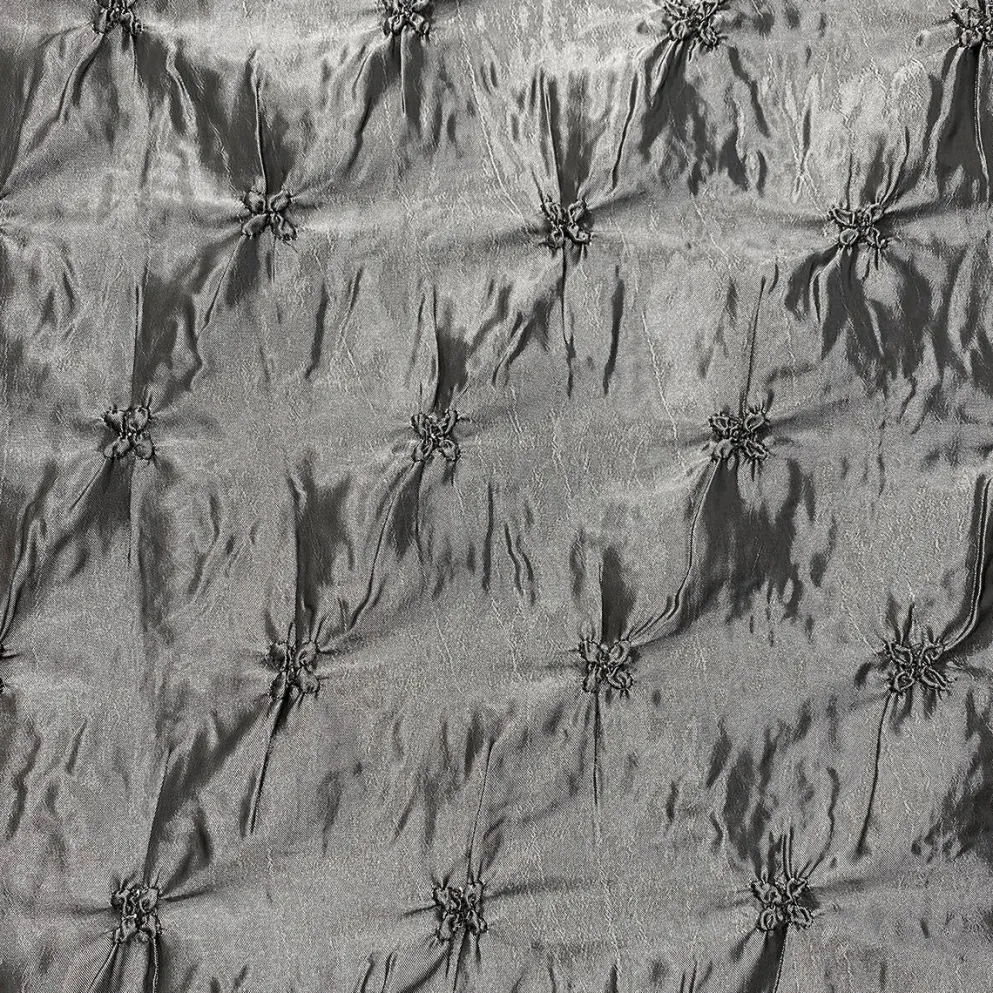 Belly Button (Pinwheel) Table Linen in Charcoal