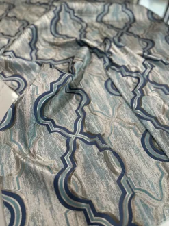 Bentley Jacquard Table Linen in Turquoise