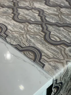 Bentley Jacquard Table Linen in Silver