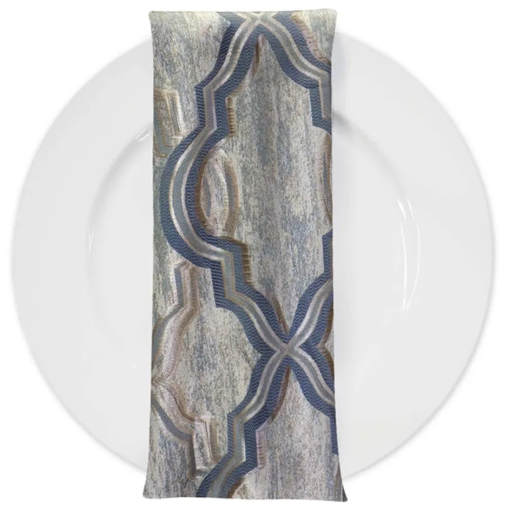 Bentley Jacquard Table Napkin in Silver