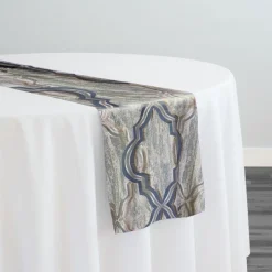Bentley Jacquard Table Runner in Silver