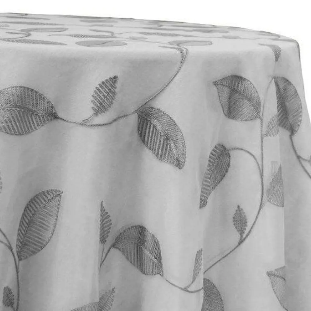 Birch Leaf Table Linen in Grey