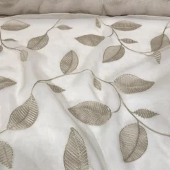 Birch Leaf Table Linen in Taupe