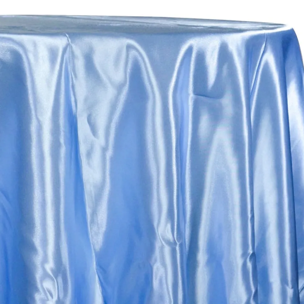 Bridal Satin Table Linen in Blue 120