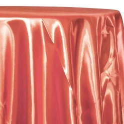 Bridal Satin Table Linen in Coral 208