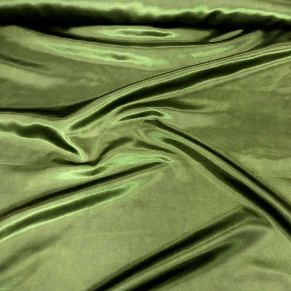 Bridal Satin Table Linen in Dark Olive 553