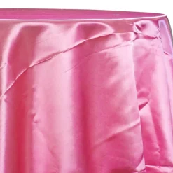 Bridal Satin Table Linen in Hot Pink 515
