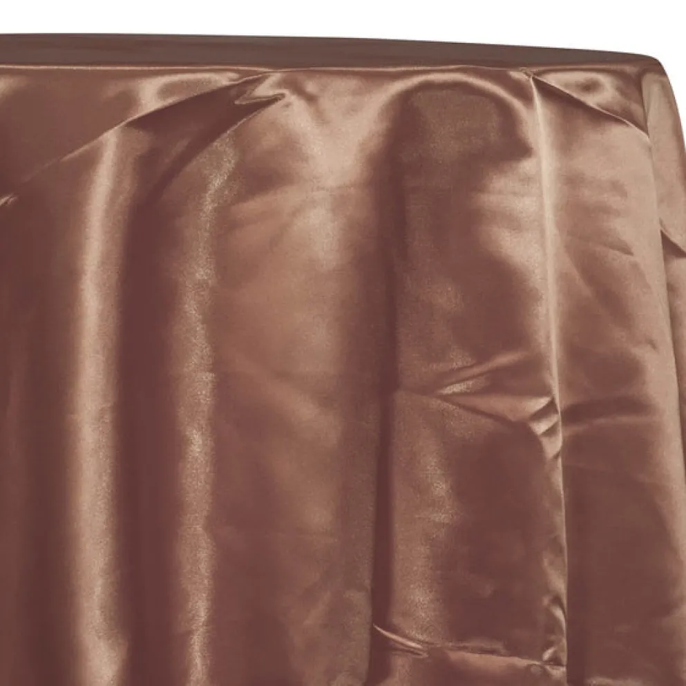 Bridal Satin Table Linen in Light Brown 051