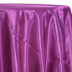 Bridal Satin Table Linen in Magenta 592