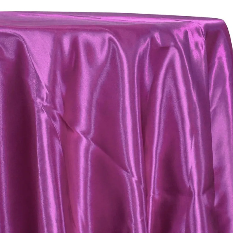 Bridal Satin Table Linen in Magenta 592