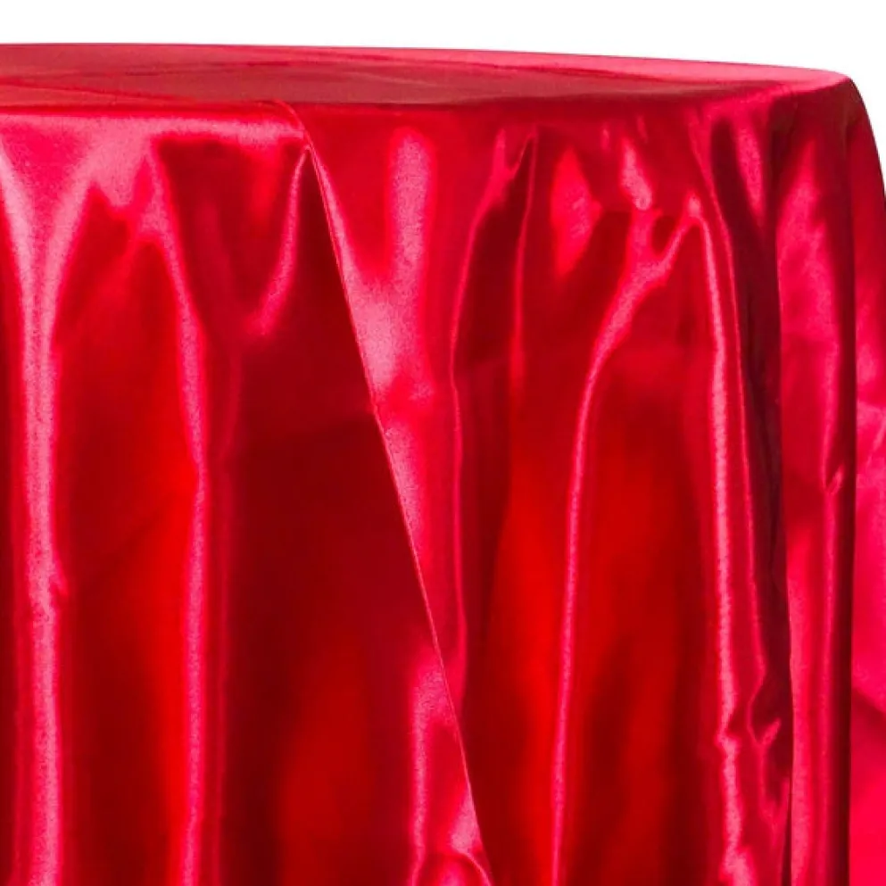 Bridal Satin Table Linen in Red 190