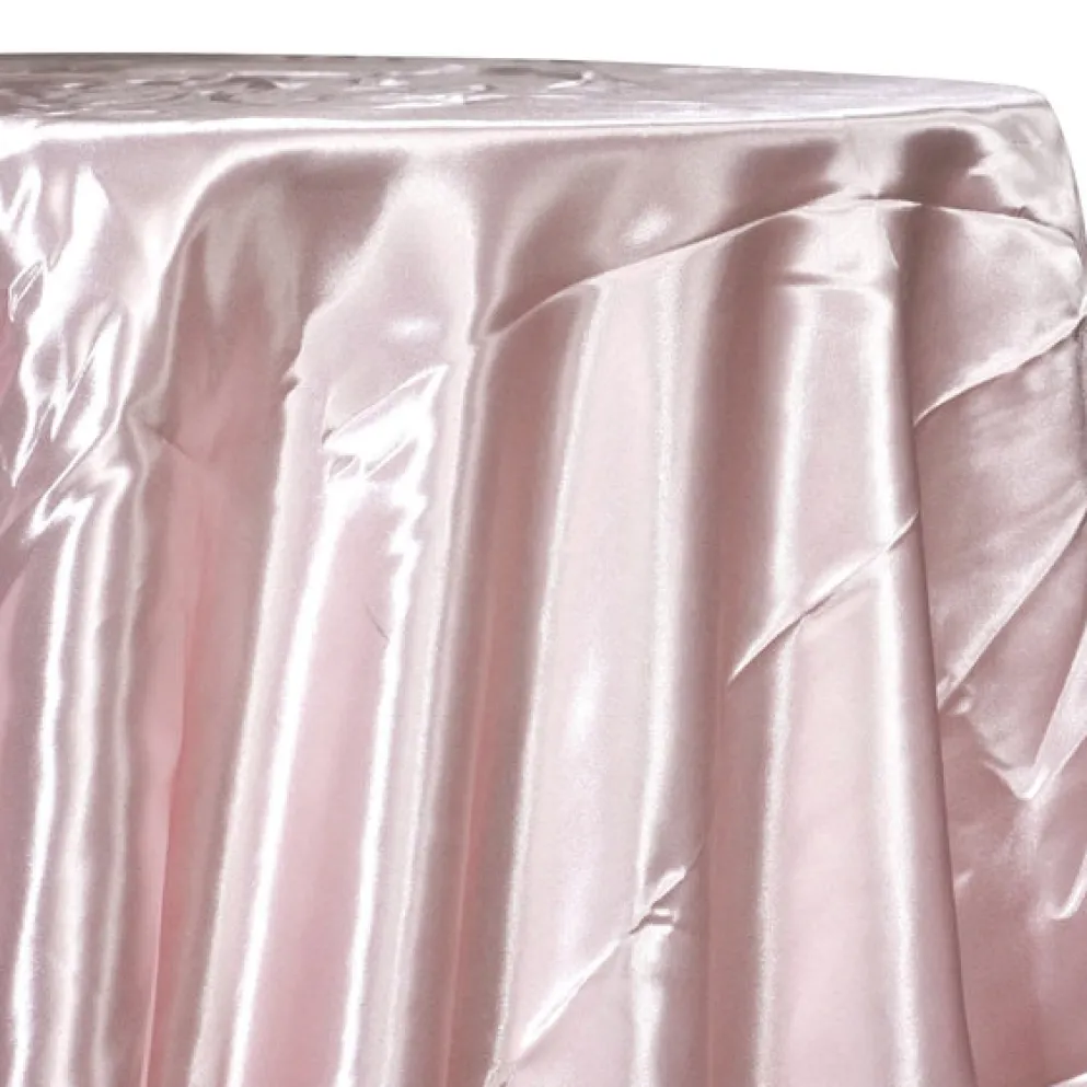 Bridal Satin Table Linen in Rose Powder 318