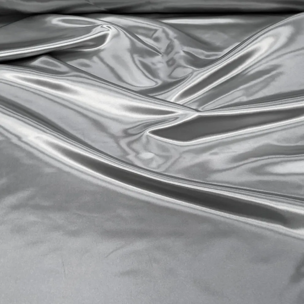 Bridal Satin Table Linen in Silver 606