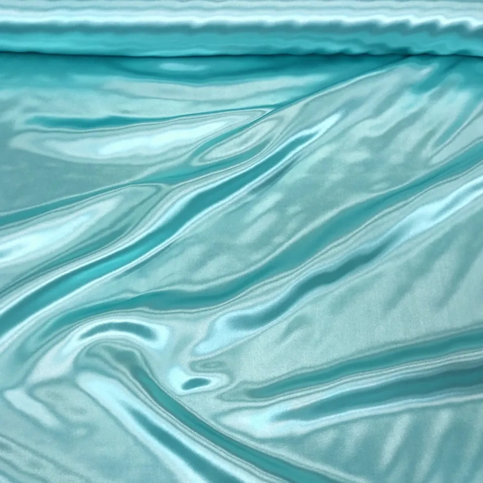 Bridal Satin Table Linen in Teal Green 645