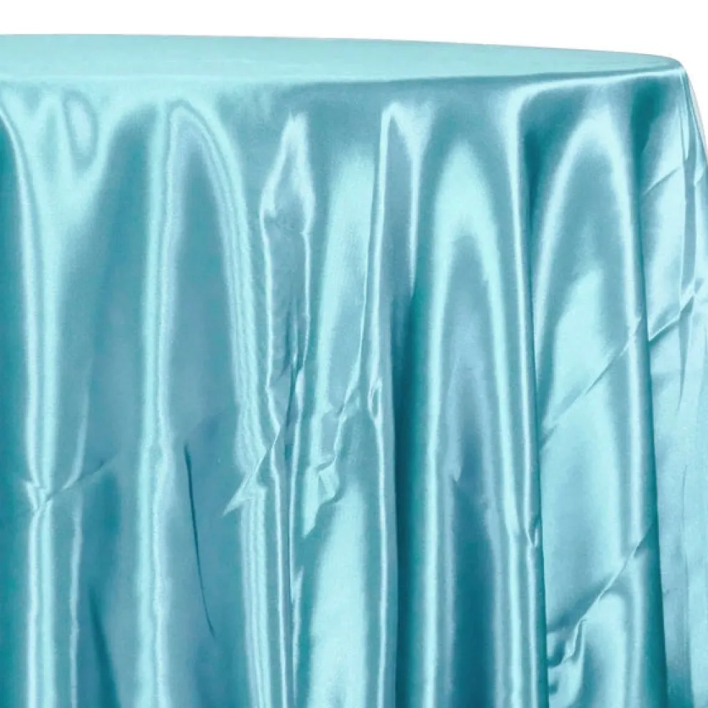 Bridal Satin Table Linen in Turquoise 141