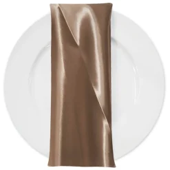 Bridal Satin Table Napkin in Cappuccino 47