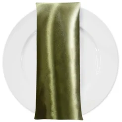 Bridal Satin Table Napkin in Dark Olive 553