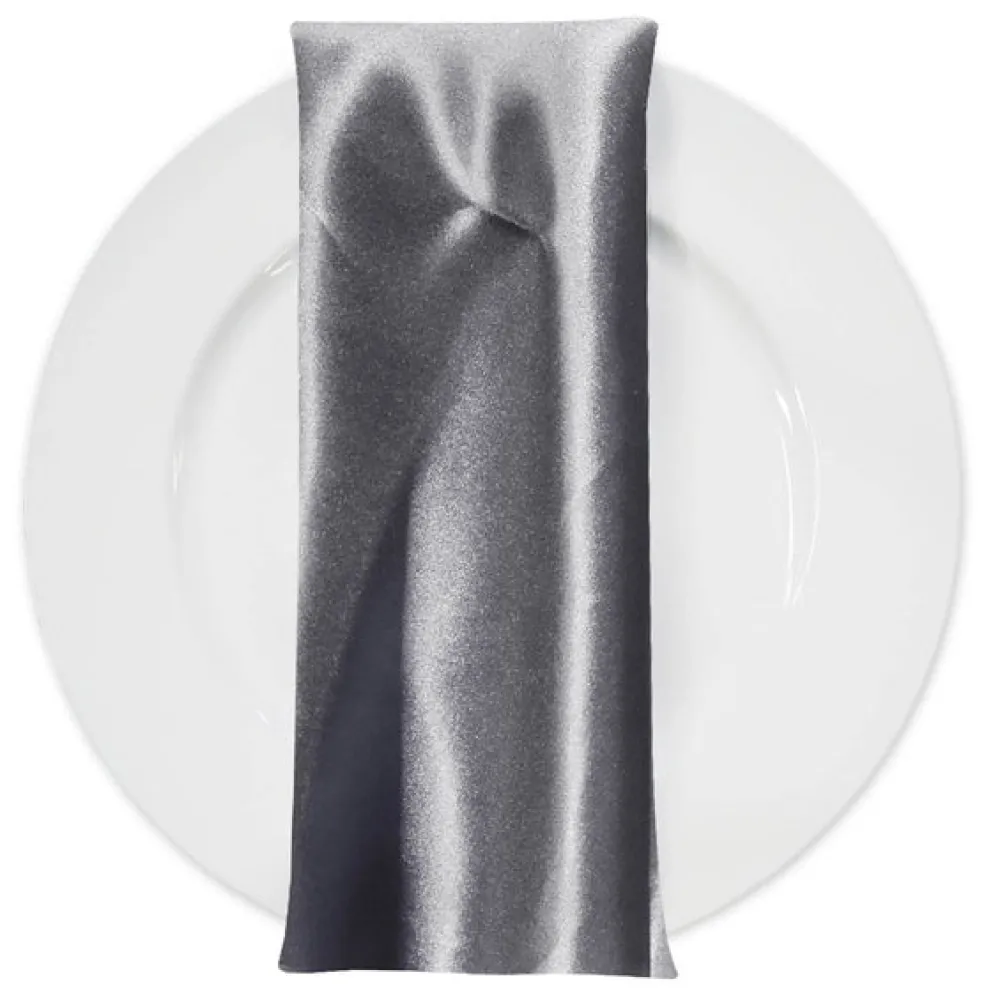 Bridal Satin Table Napkin in Gray 665