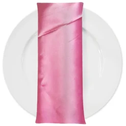 Bridal Satin Table Napkin in Hot Pink 515