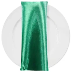 Bridal Satin Table Napkin in Kelly Green 116