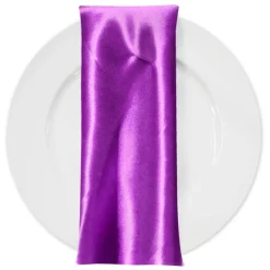Bridal Satin Table Napkin in Lavender 169