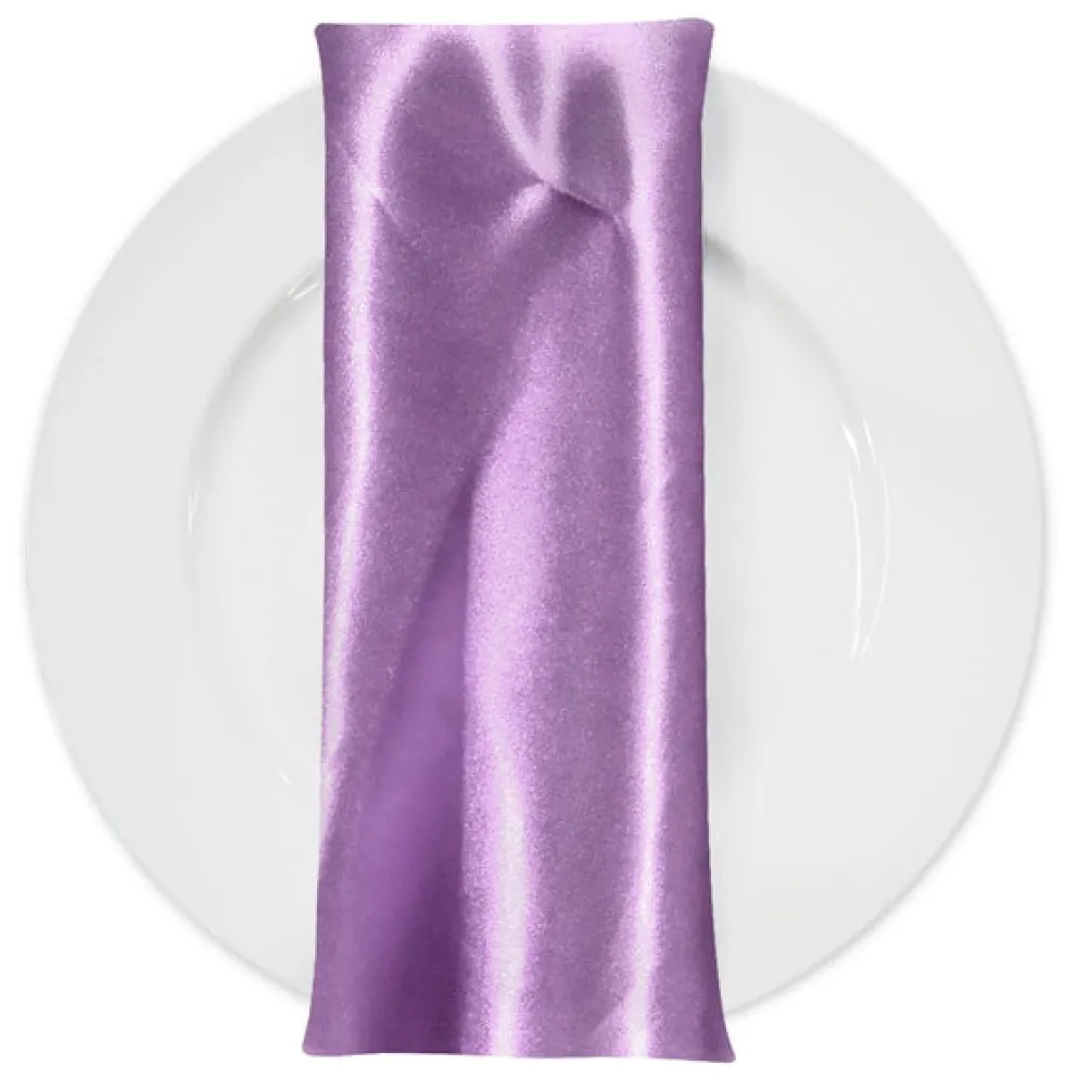 Bridal Satin Table Napkin in Lavender 468
