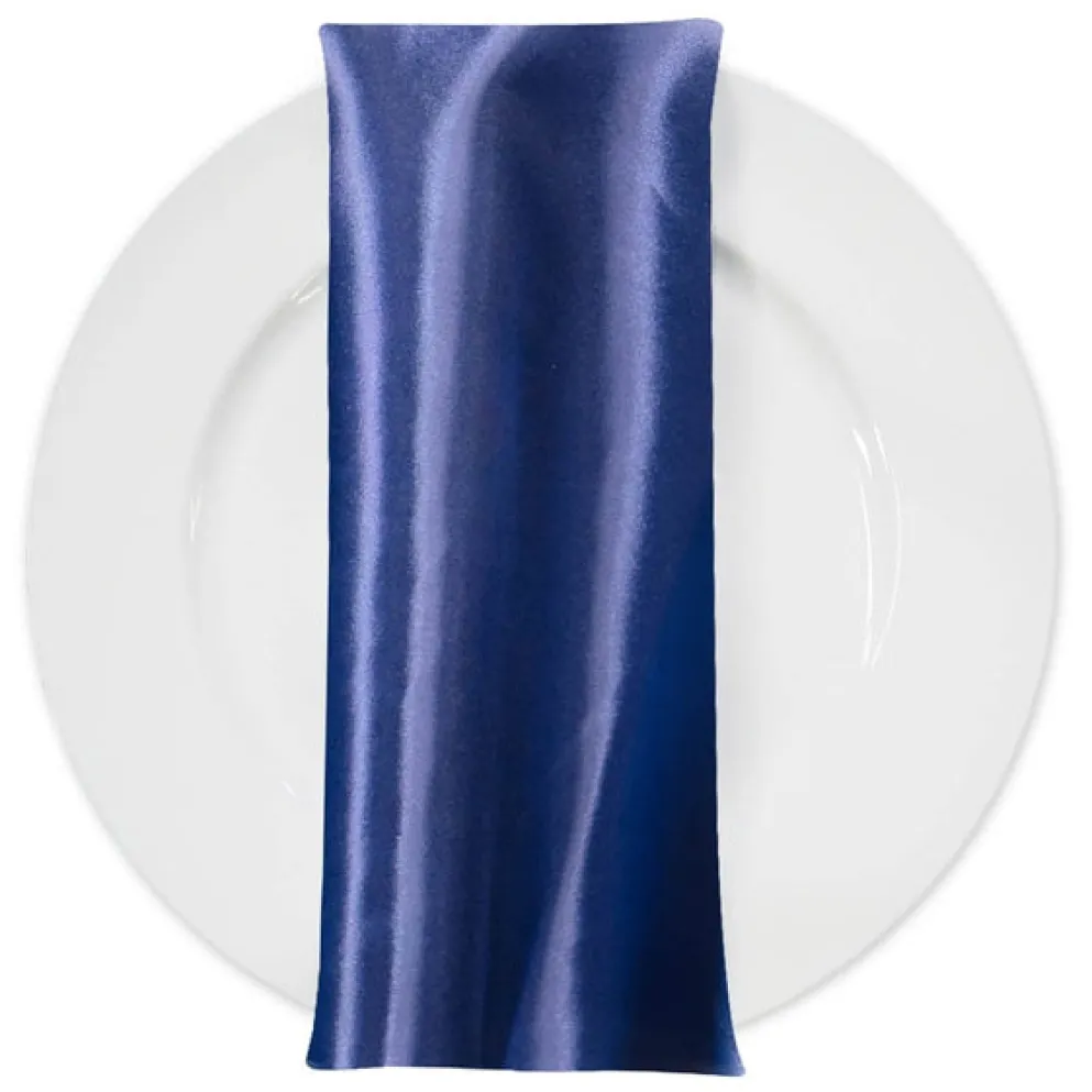Bridal Satin Table Napkin in Navy 245