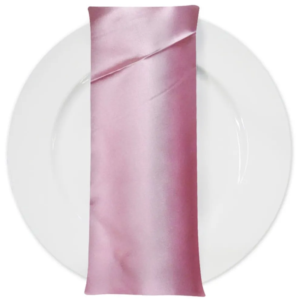 Bridal Satin Table Napkin in Pink 156