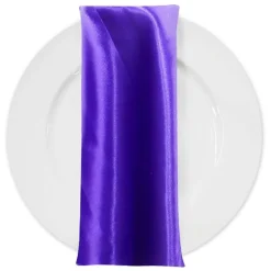 Bridal Satin Table Napkin in Purple 658
