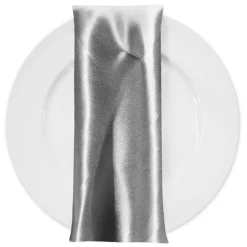 Bridal Satin Table Napkin in Silver 606